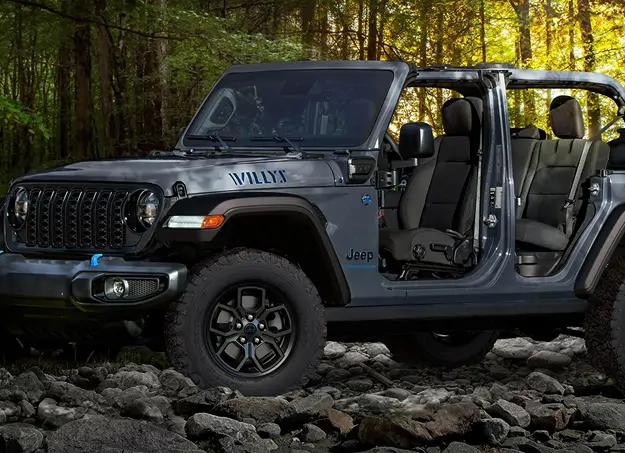 Habitacle spacieux et modulable du Jeep Wrangler Hybride