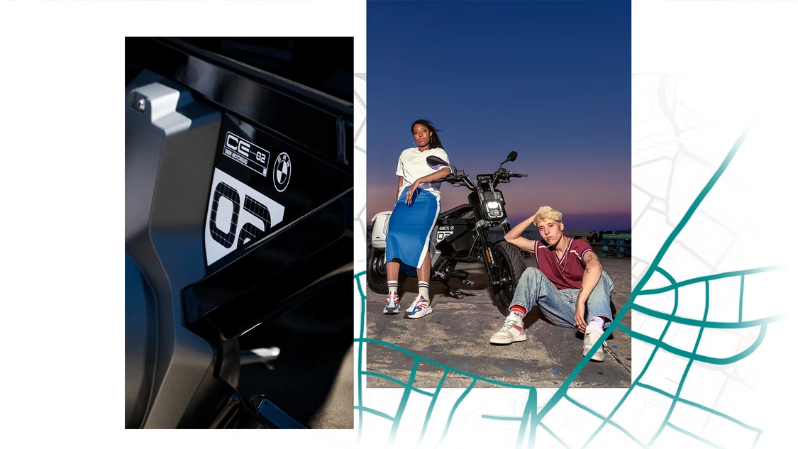 BMW Motorrad CE 02 garé