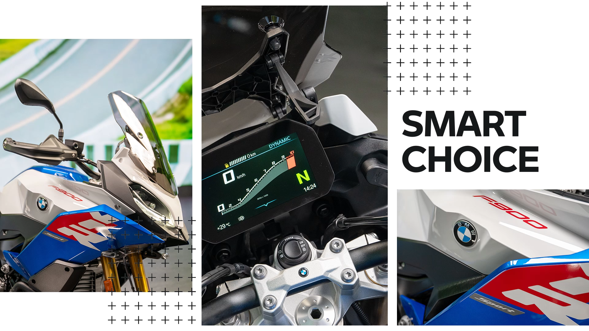 BMW Motorrad F 900 XR en version crossover sur route